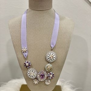 Swarovski Regency Necklace with Ribbon
